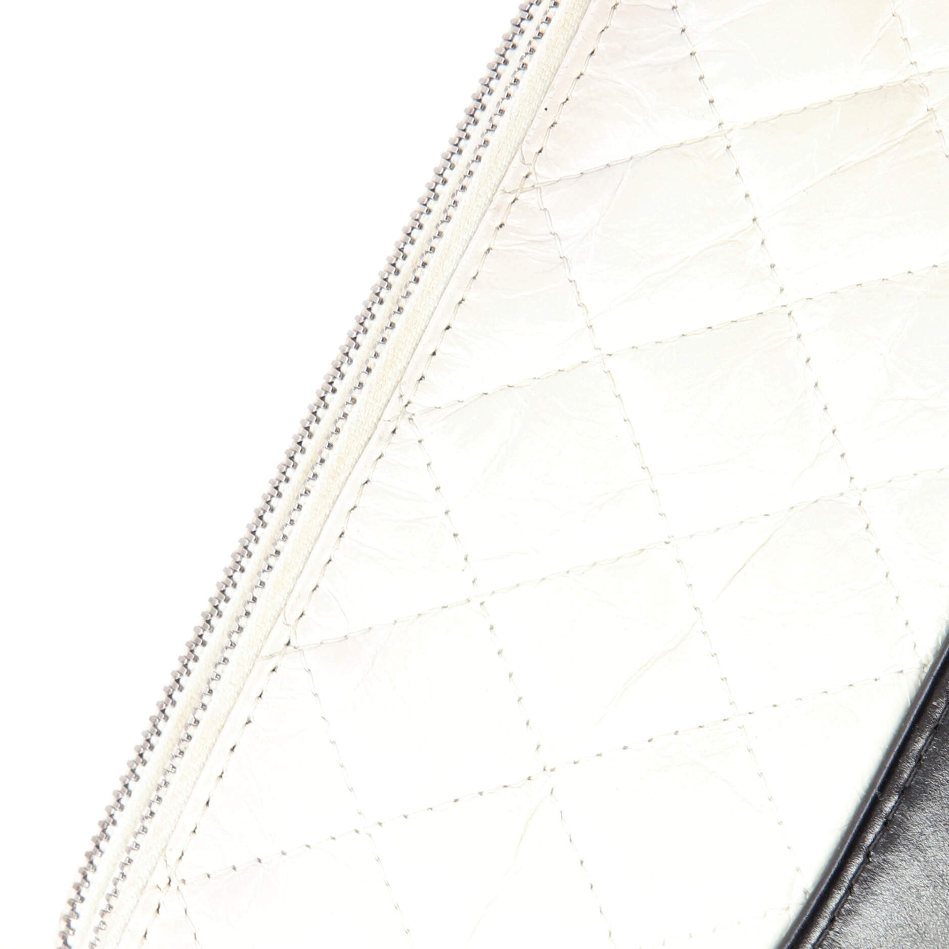 Pre-Loved Chanel Gabrielle Double Zip Clutch with Chain Quilted Aged Calfskin - Image 7