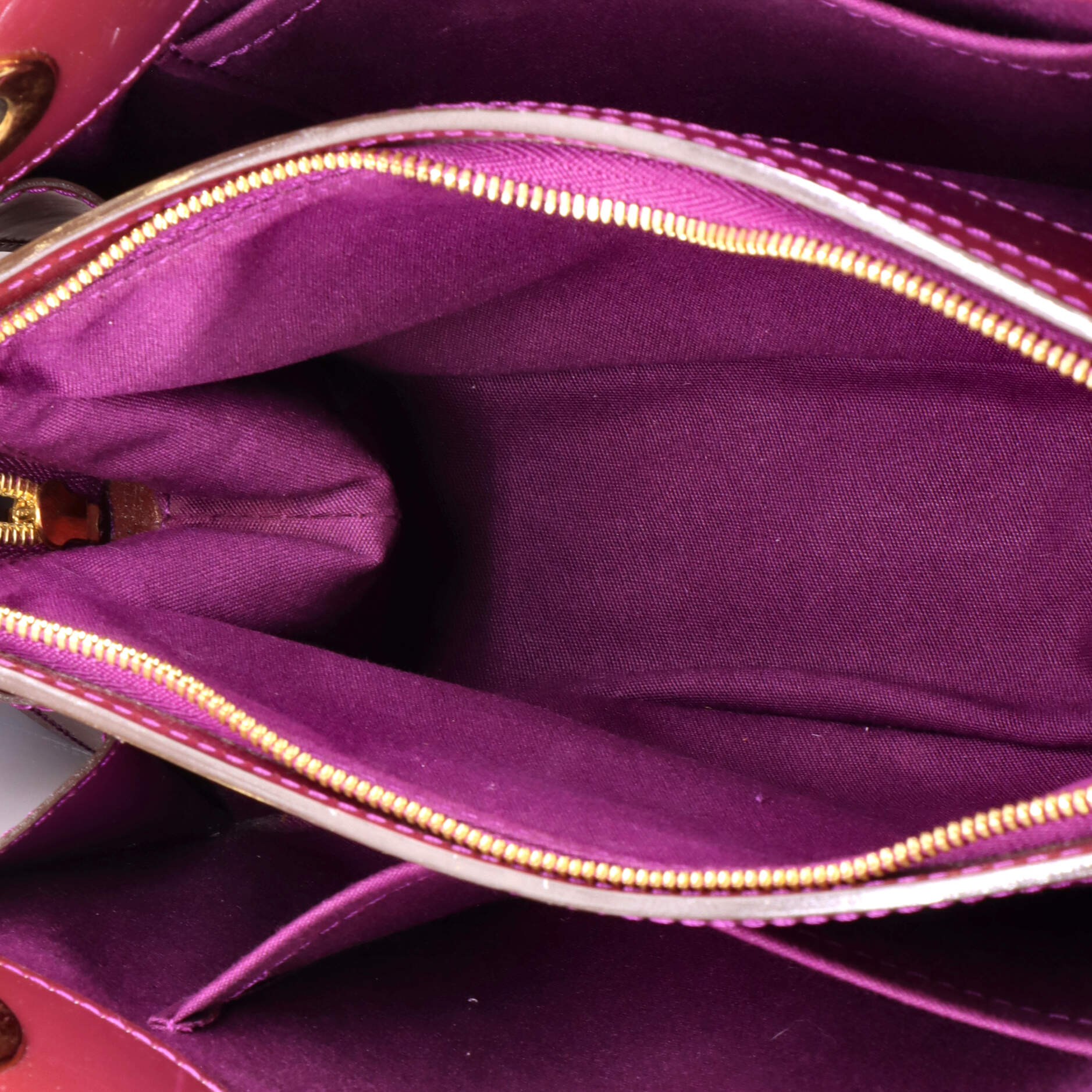 Pre-Loved Louis Vuitton Virginia Handbag Monogram Vernis PM - Image 5