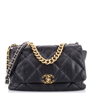 Pre-Loved Chanel 19 Flap Bag Quilted Leather Maxi