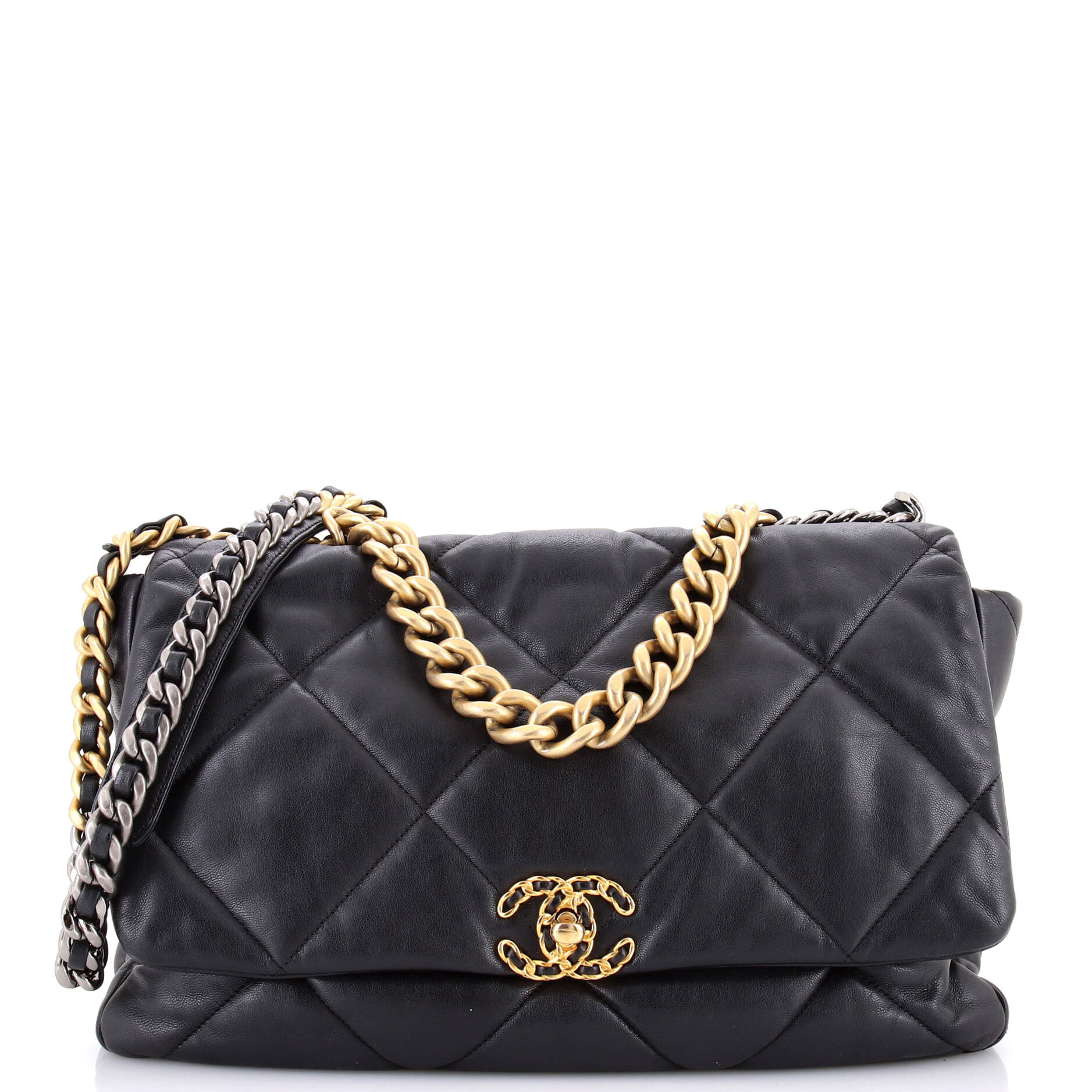 Pre-Loved Chanel 19 Flap Bag Quilted Leather Maxi