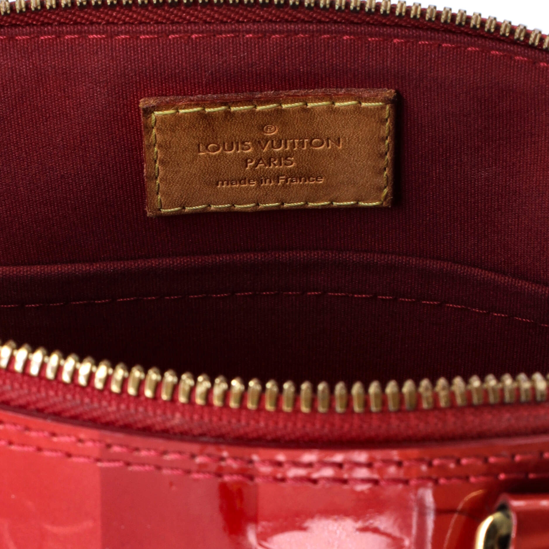 Pre-Loved Louis Vuitton Alma Handbag Limited Edition Monogram Vernis Rayures BB - Image 7