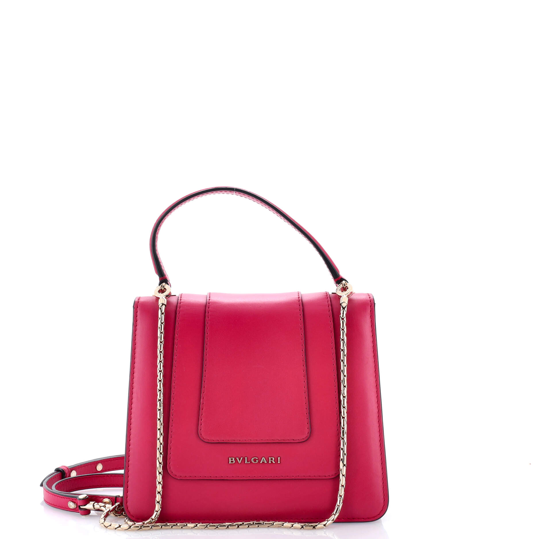 Pre-Loved Bvlgari Serpenti Forever Top Handle Bag Leather Small - Image 3