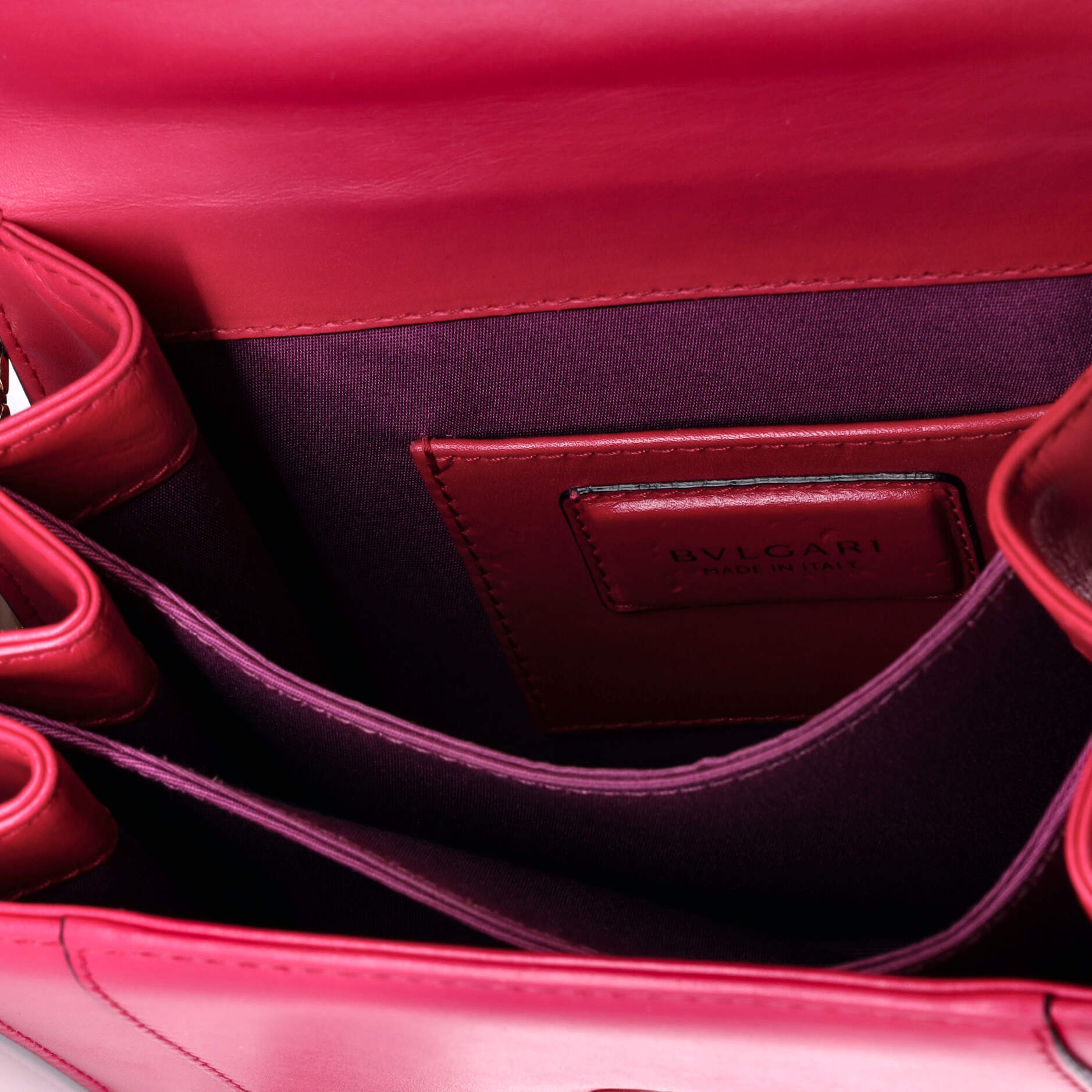 Pre-Loved Bvlgari Serpenti Forever Top Handle Bag Leather Small - Image 5