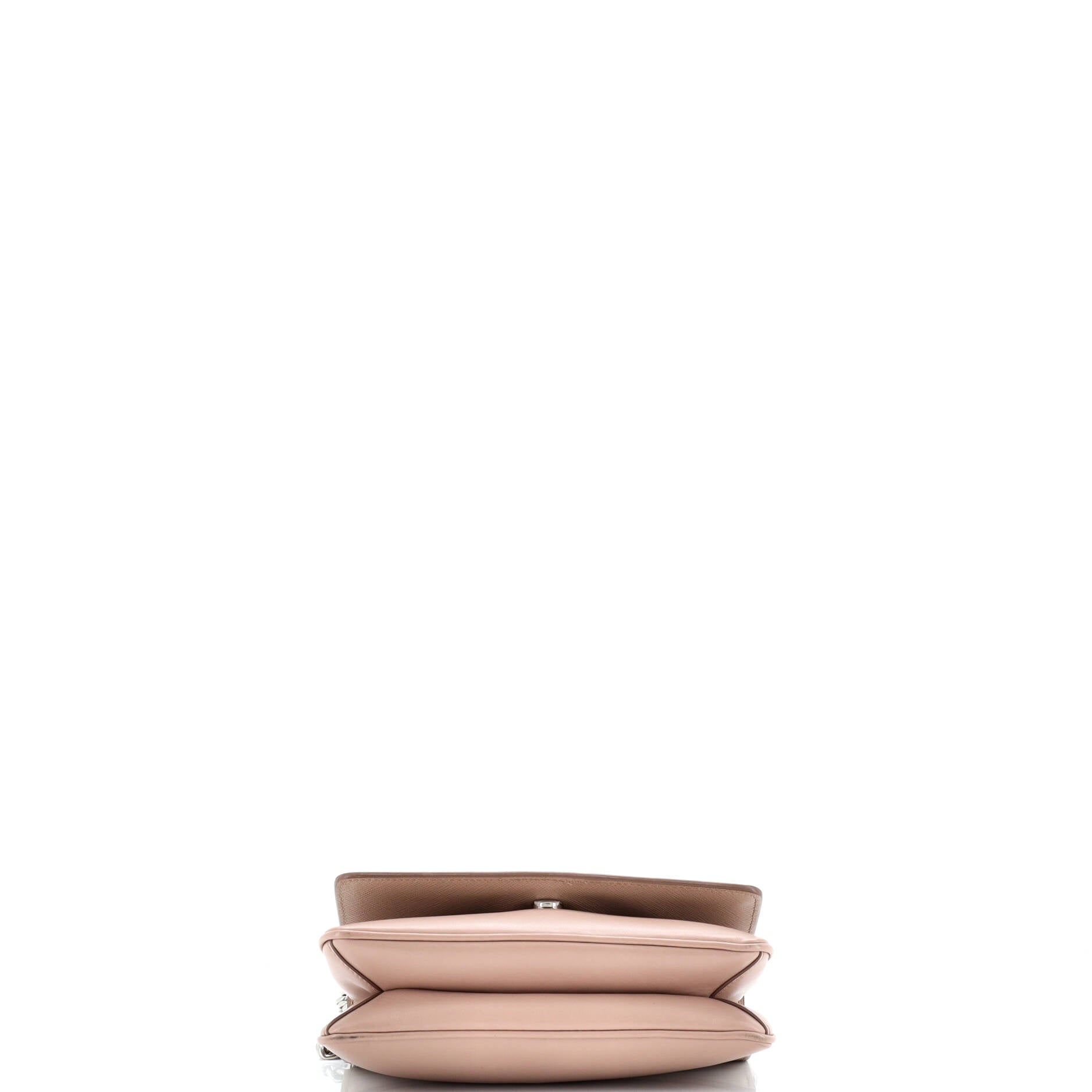 Pre-Loved Prada Chain Flap Crossbody Bag Saffiano and Soft Calf Small - Image 4