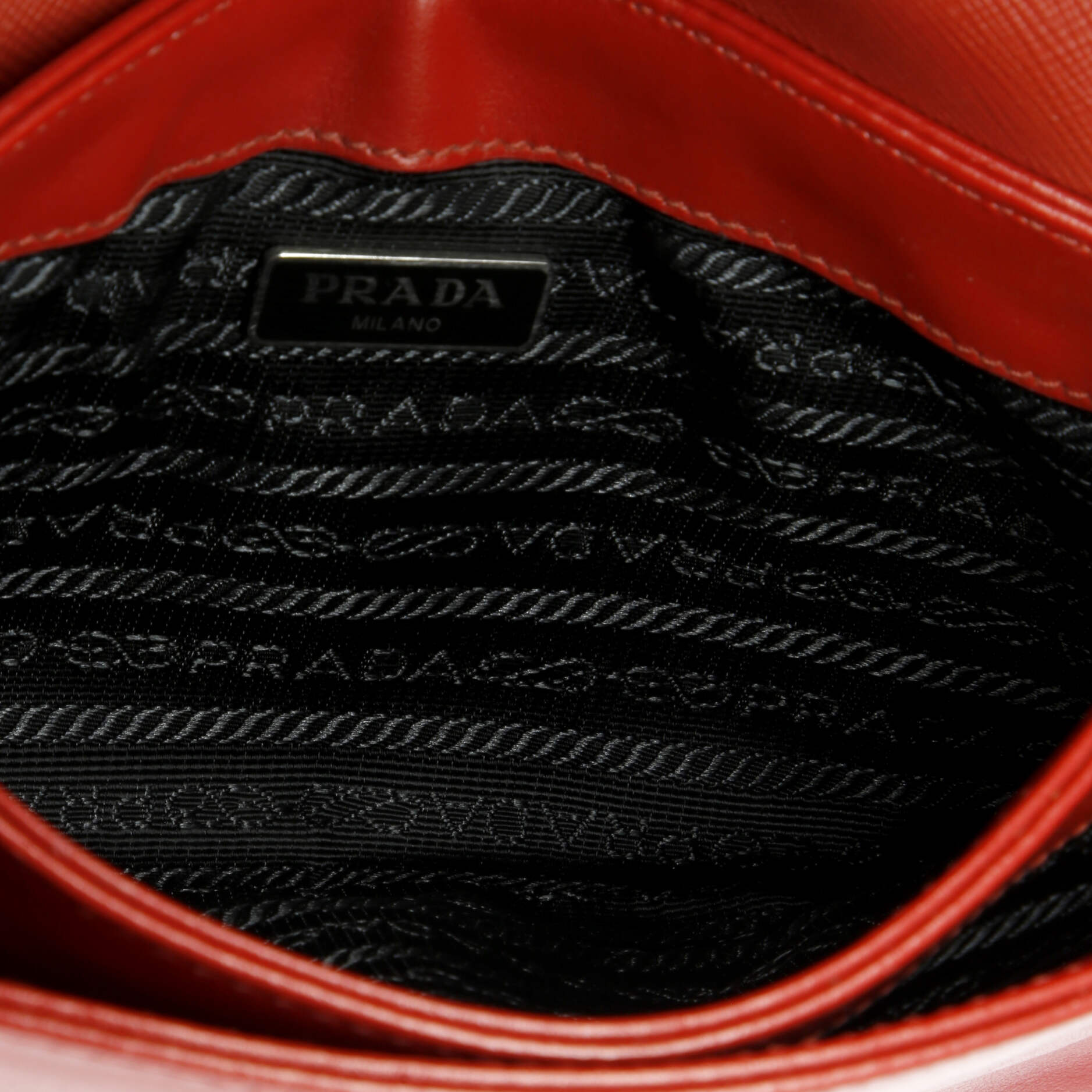 Pre-Loved Prada Chain Flap Crossbody Bag Saffiano and Soft Calf Small - Image 5