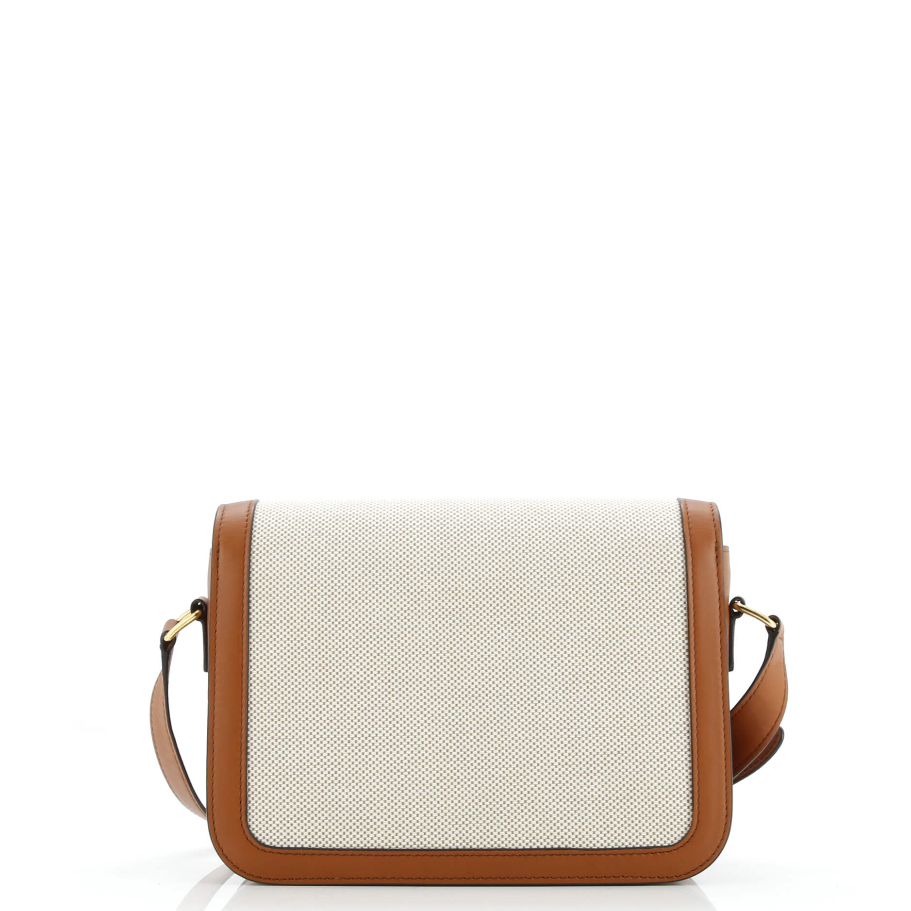 Pre-Loved Celine Triomphe Shoulder Bag Canvas with Leather Medium - Image 6