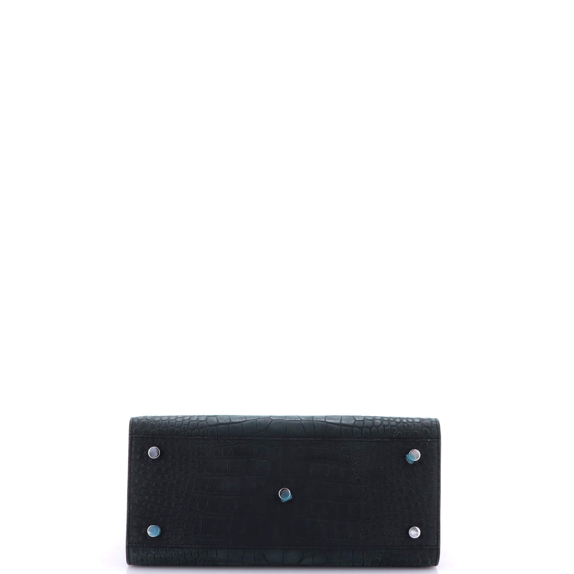 Pre-Loved Saint Laurent Sac de Jour NM Bag Crocodile Embossed Leather Small - Image 4