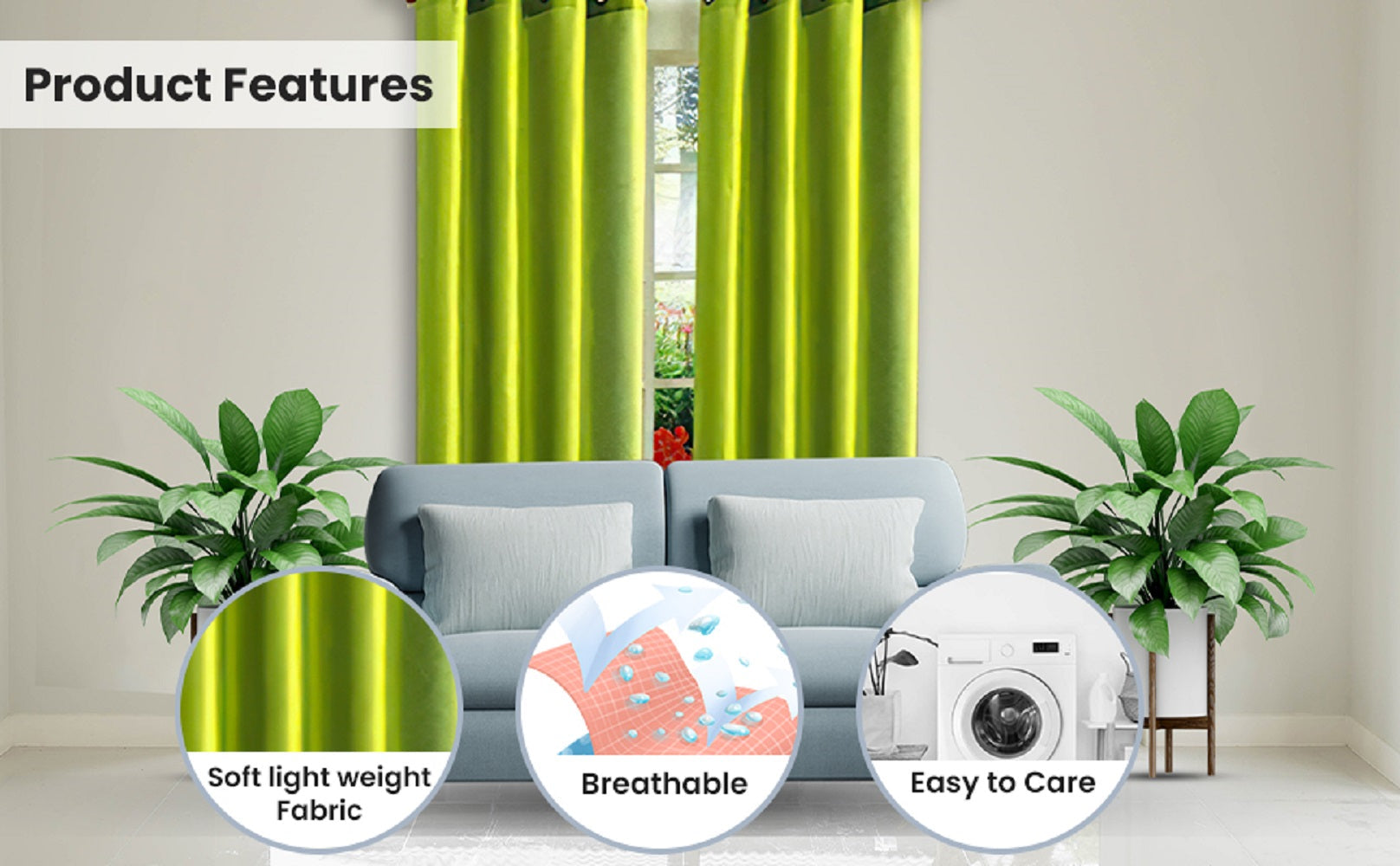 J&V Textiles 2 Panels Solid Grommet Faux Silk Window Curtain Drapes Treatment in 84 Length - Image 28