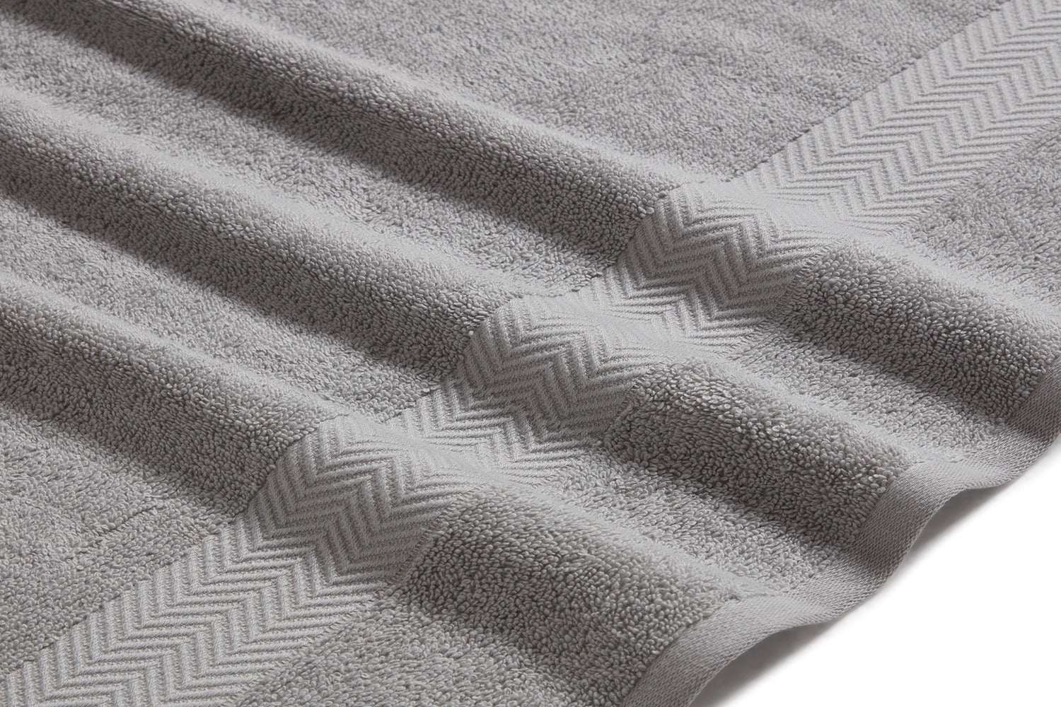 Kathy Ireland 6 Piece Chevron Jacquard Towel Set with Lets Dry - Image 15