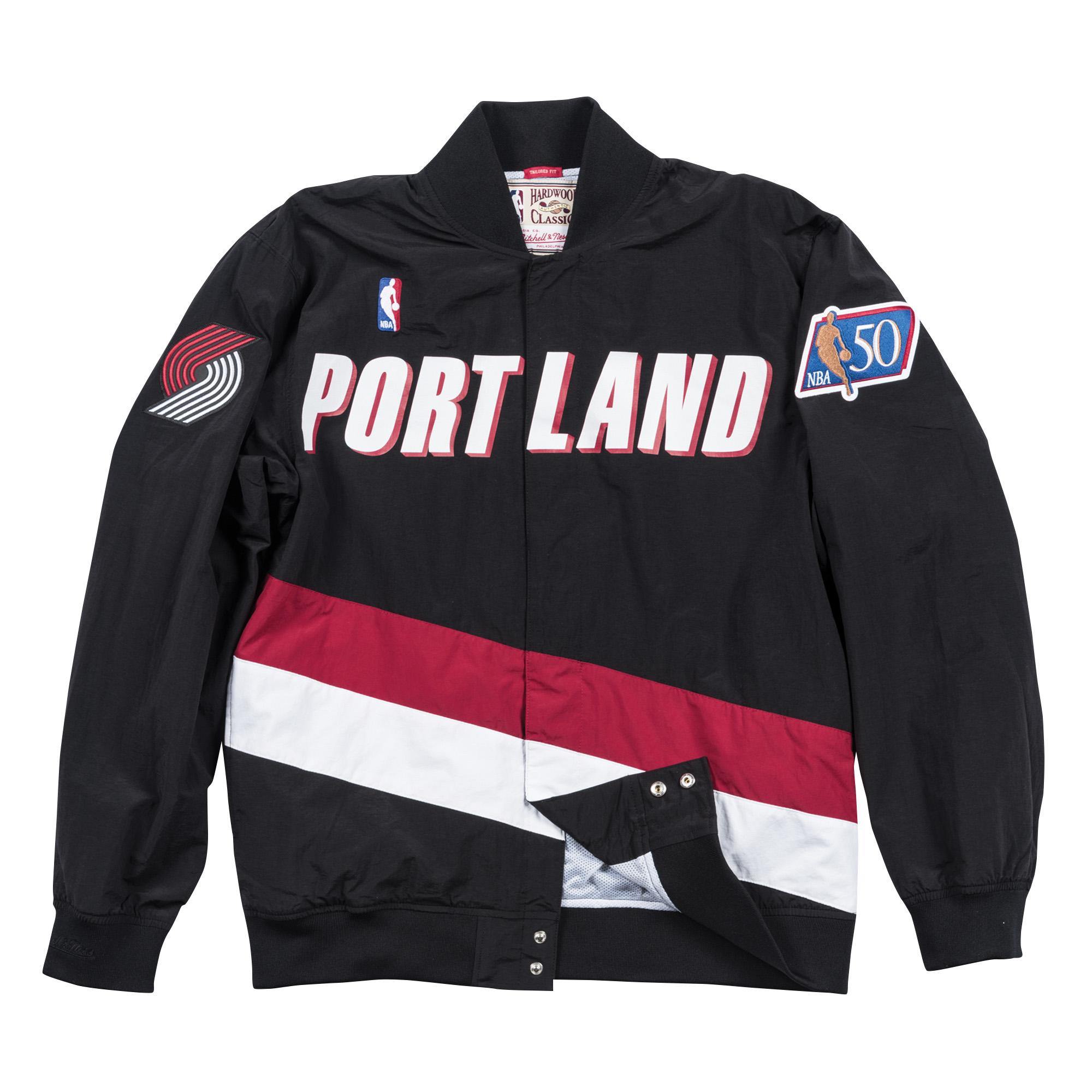 Mitchell & Ness Men's Nba Authentic Warm Up Jacket Portland Trail Blazers 96-97