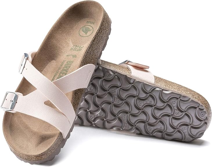 Birkenstock Yao Vegan Birkibuc Light Rose Sandals - Image 2