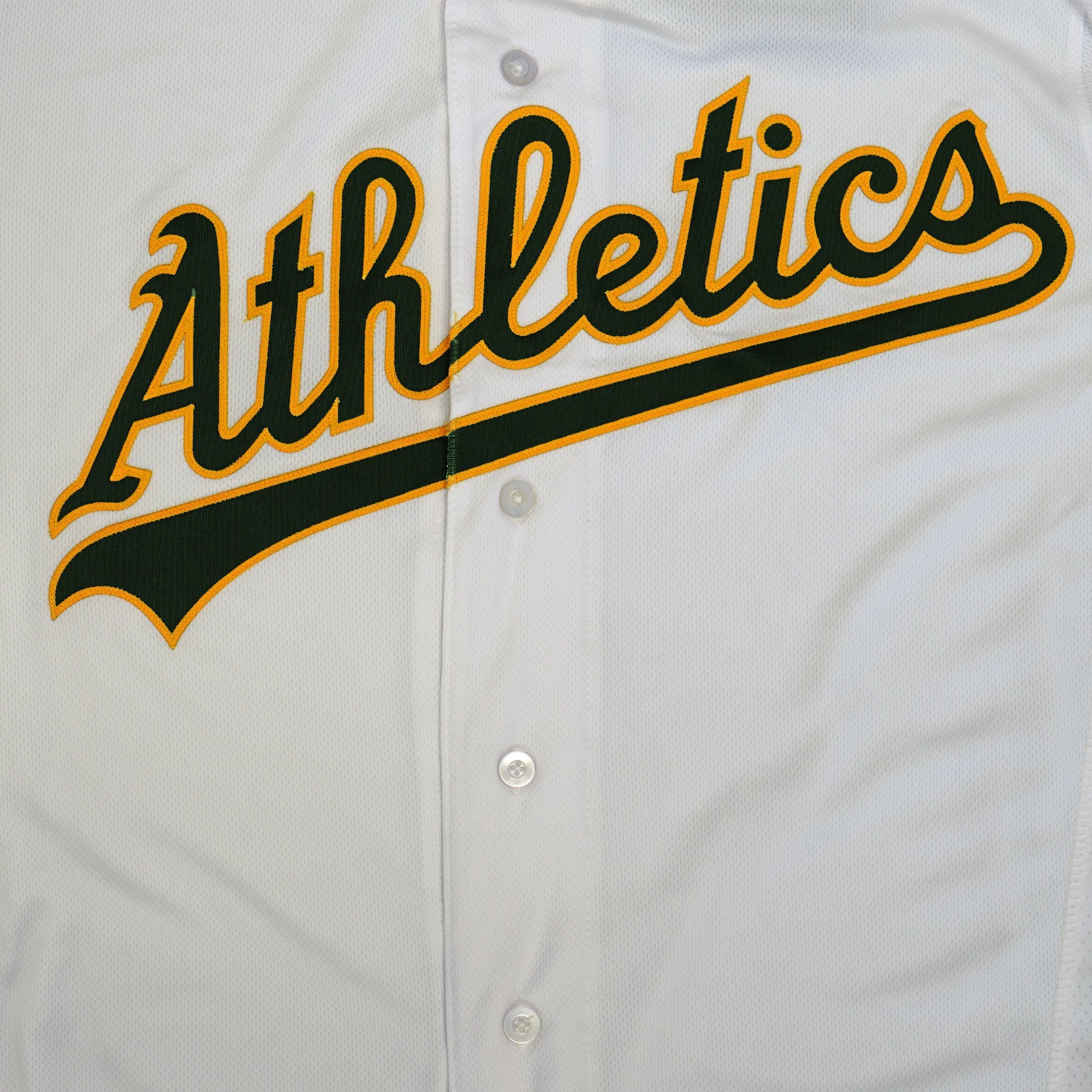 Majestic Men's Mlb Oakland Athletics Authentic On Field Flex Base Jersey - Home White - Image 2