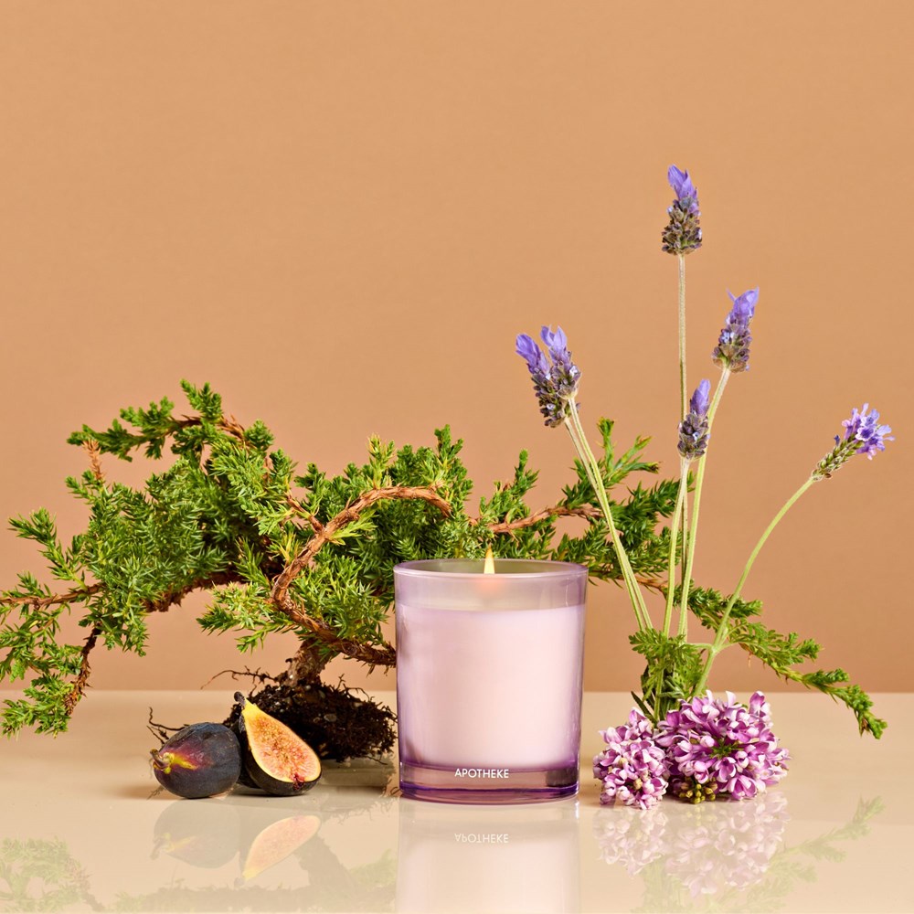 APOTHEKE Hinoki Lavender Petite Candle - Image 2