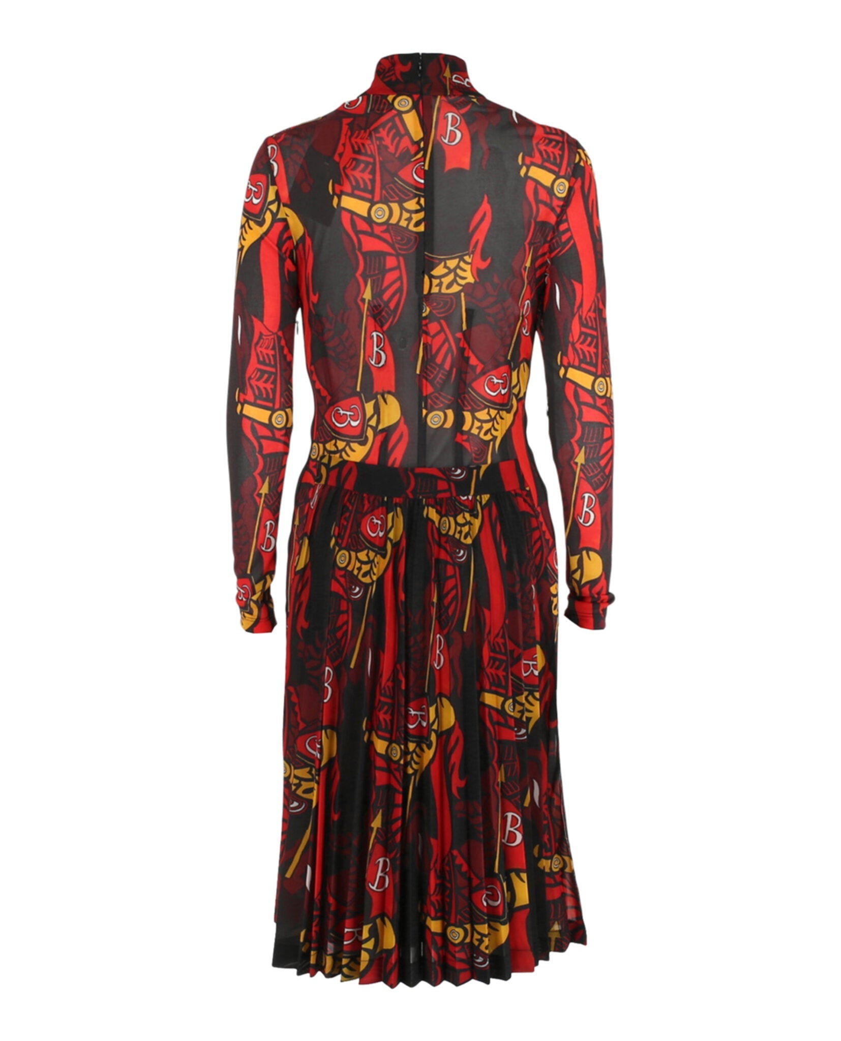 Burberry Long Sleeve Trapeze Dress - Image 2