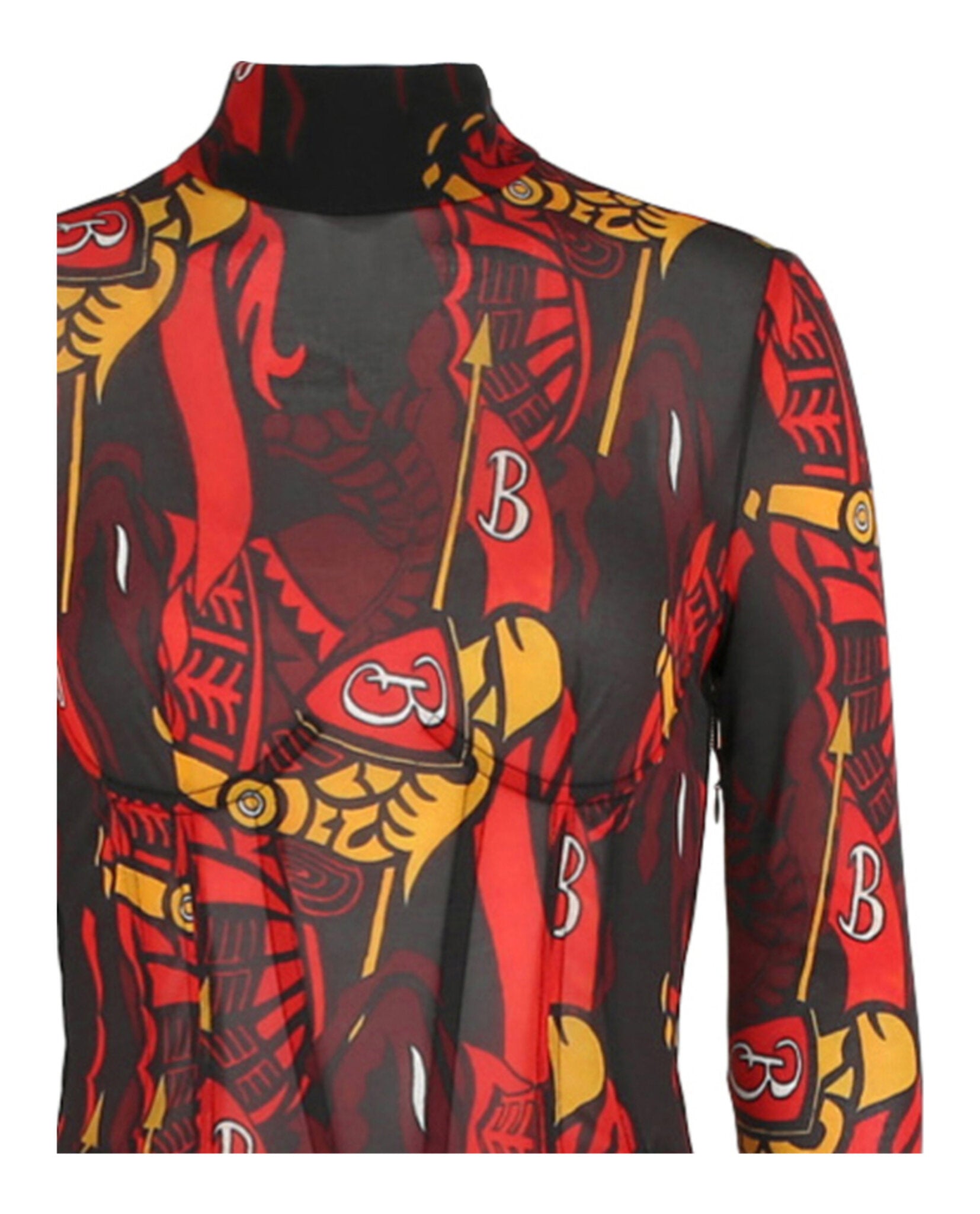 Burberry Long Sleeve Trapeze Dress - Image 3