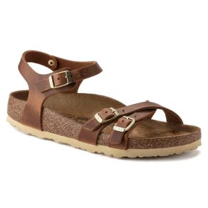 Birkenstock Kumba Oil Leather Cognac