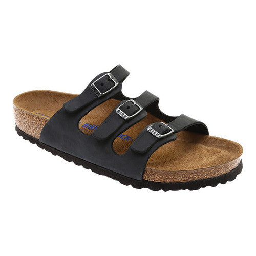 Birkenstock Florida Soft Footbed Oiled Leather Black