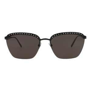 Alaia Square-Frame Metal Sunglasses