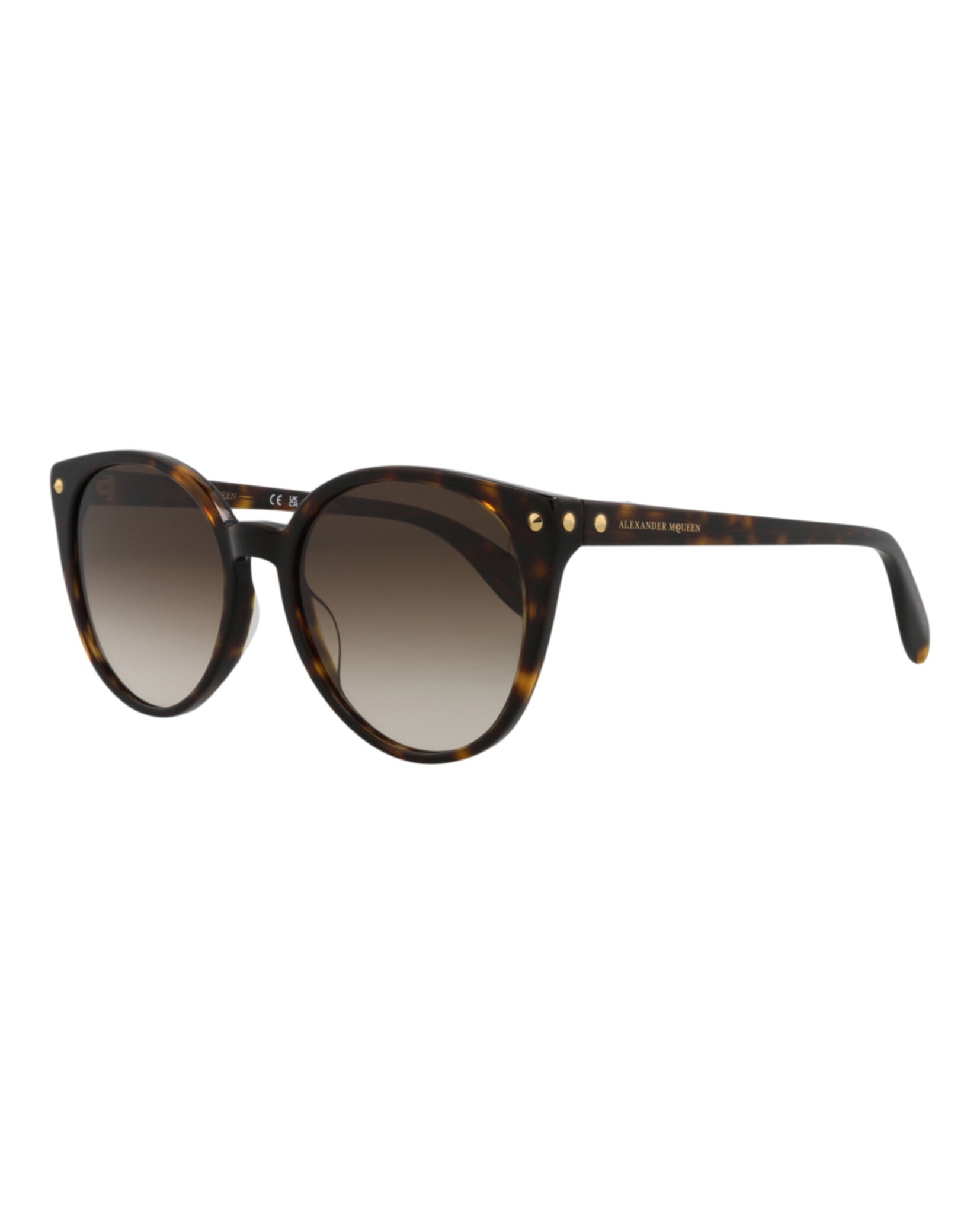 Alexander McQueen Women's Round-Frame Acetate Sunglasses - Image 2