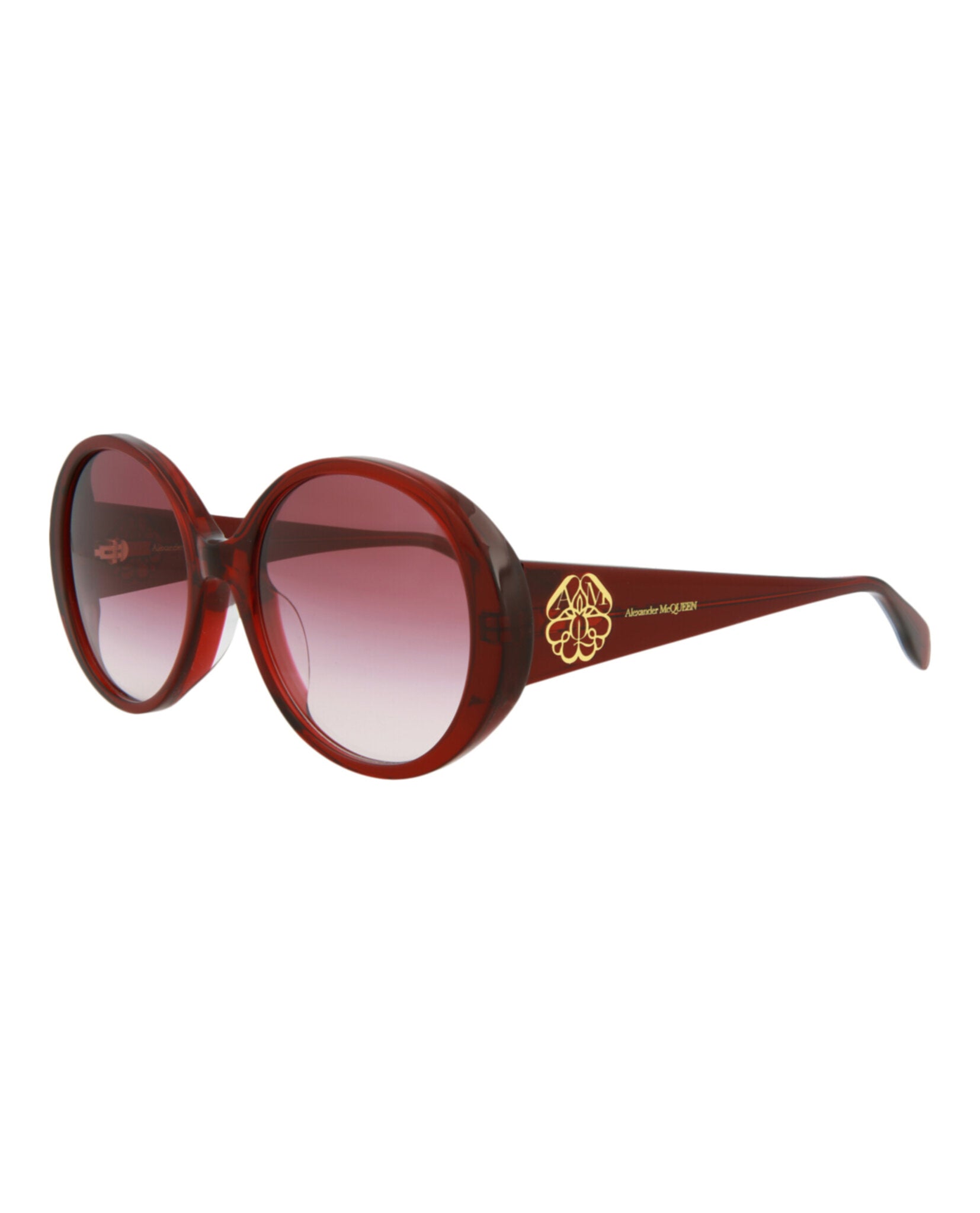 Alexander McQueen Women's Round-Frame Acetate Sunglasses - Image 2