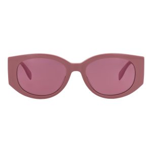 Alexander McQueen Round-Frame Recycled Acetate Sunglasses