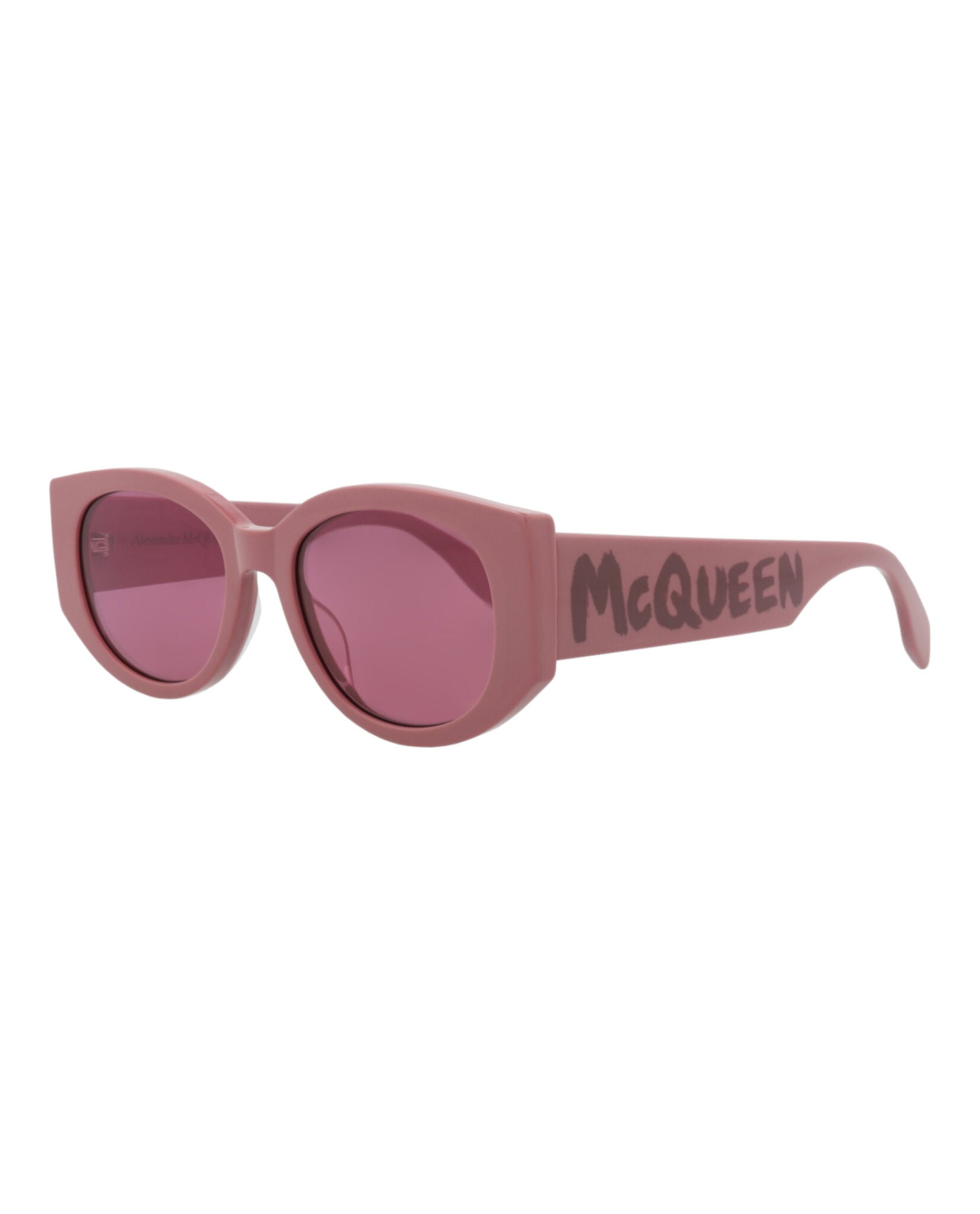 Alexander McQueen Round-Frame Recycled Acetate Sunglasses - Image 2