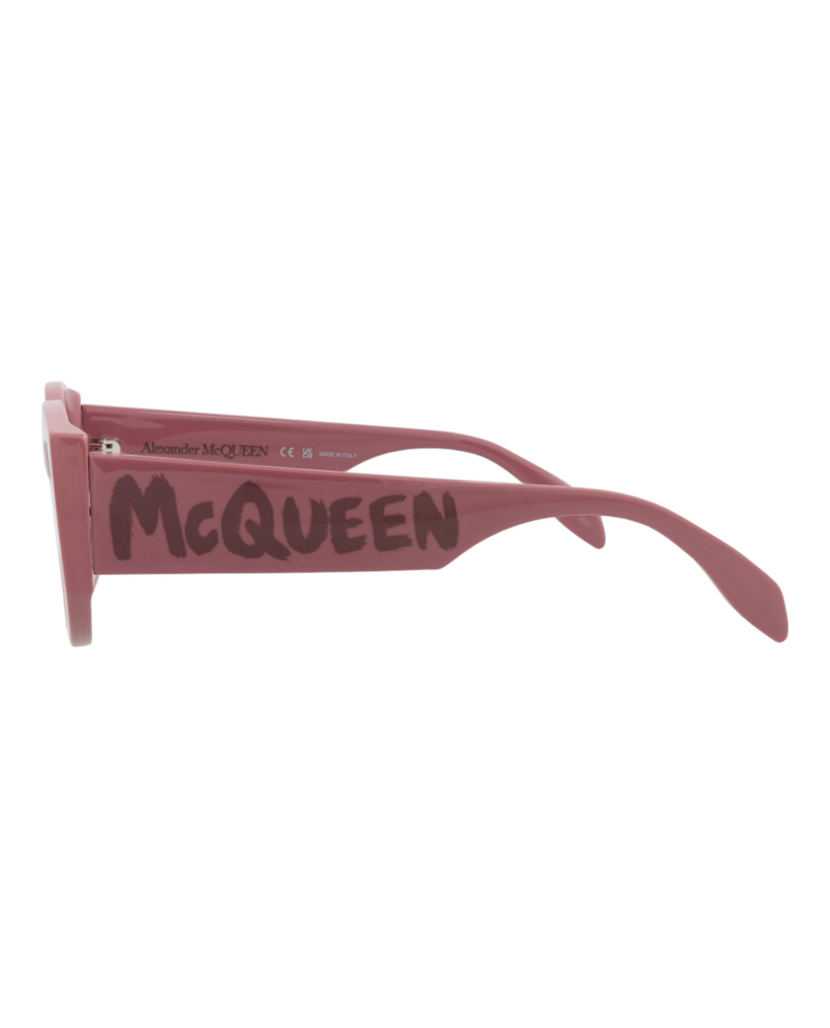 Alexander McQueen Round-Frame Recycled Acetate Sunglasses - Image 3