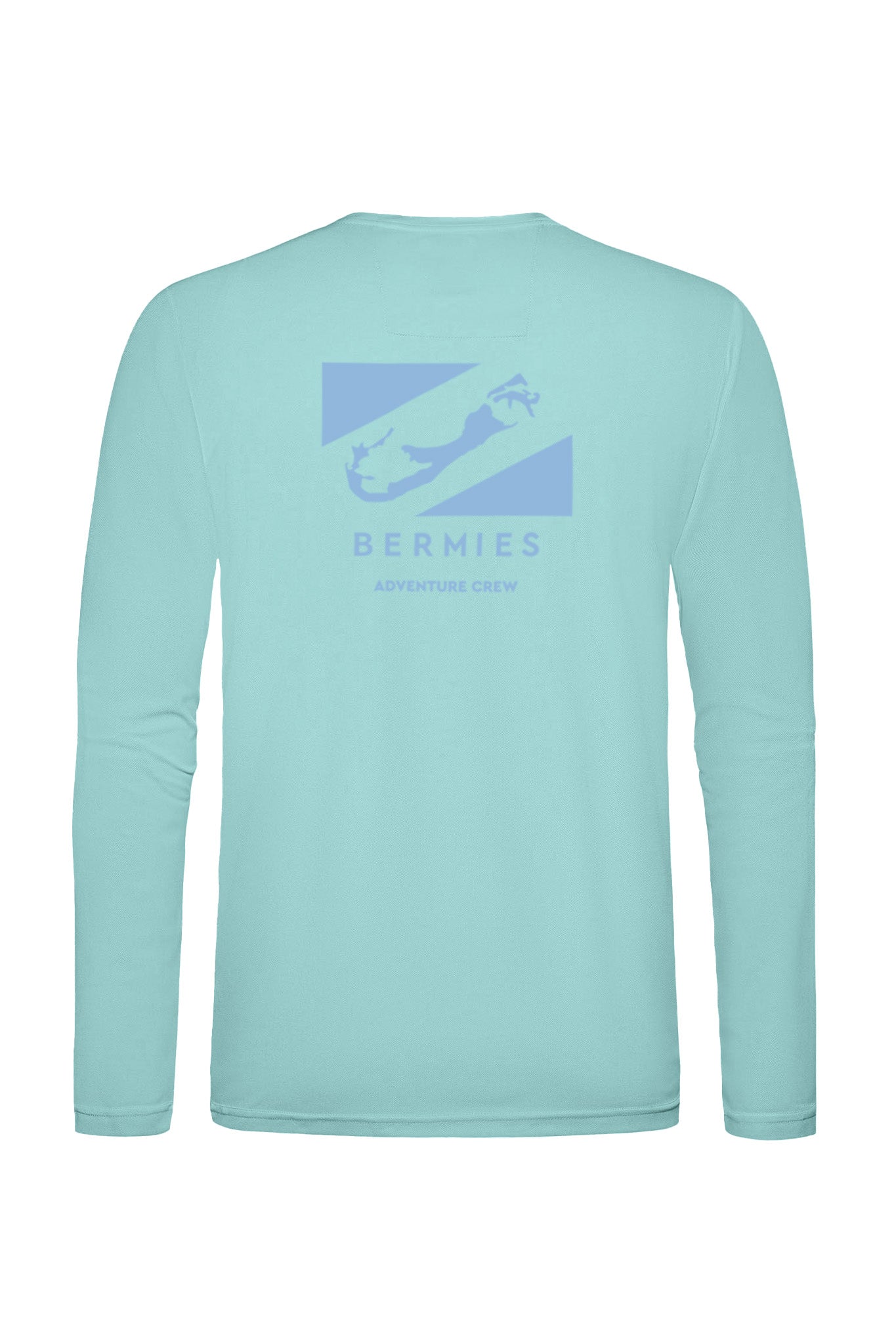 Bermies Men's Aqua Long Sleeve Tee - Image 7