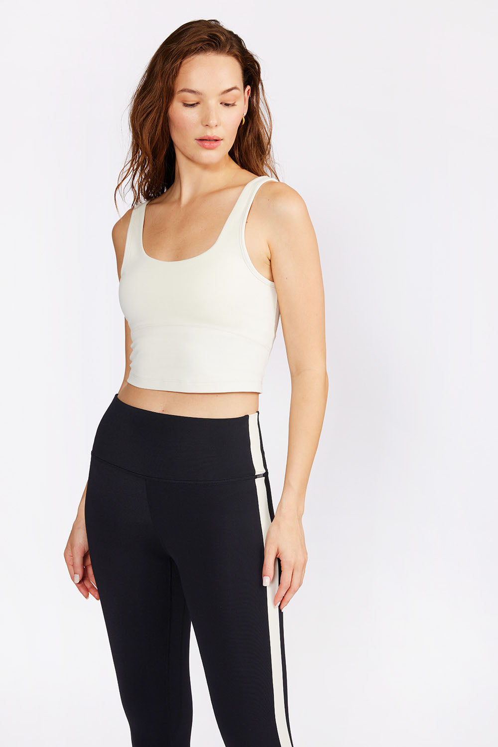 Cream Yoga Women's Ali bra tank cream