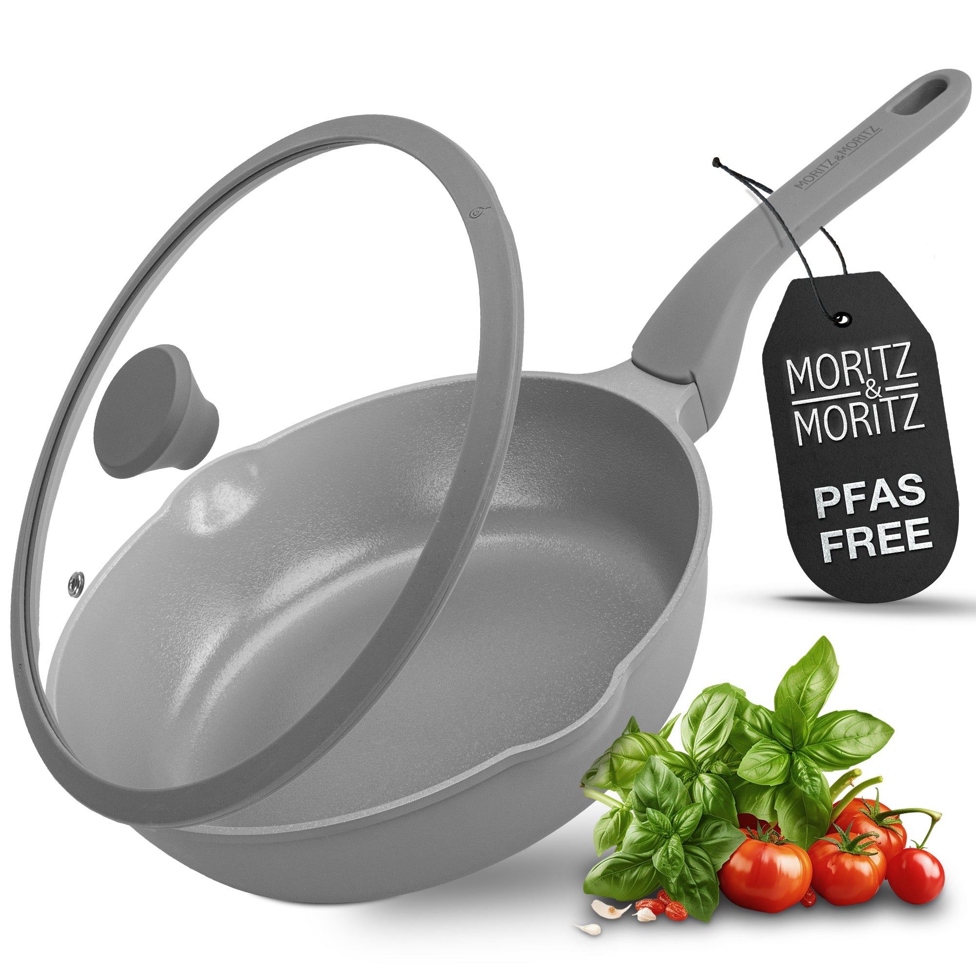 Moritz & Moritz 11-Inch Induction Frying Pan with Lid - Image 3