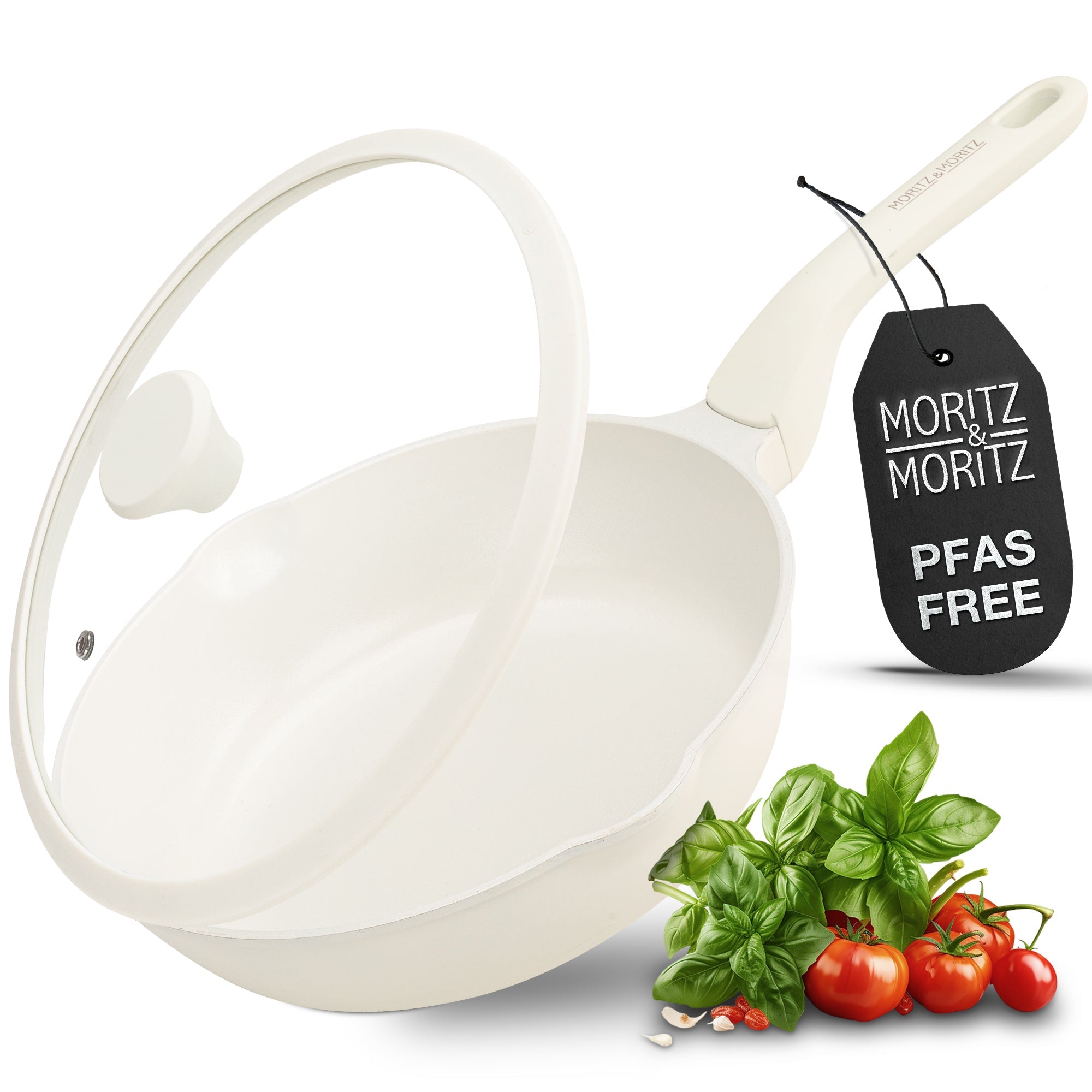 Moritz & Moritz 11-Inch Induction Frying Pan with Lid - Image 2