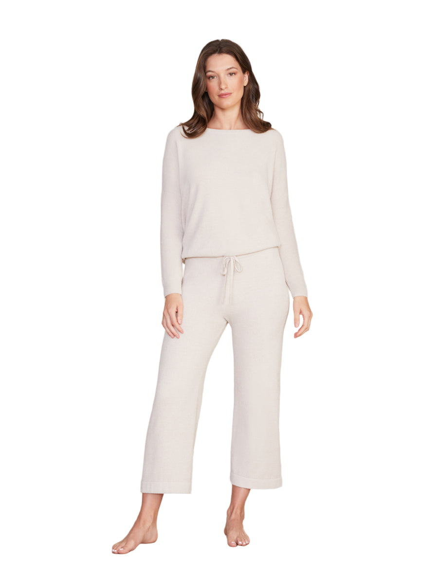 Barefoot Dreams Cozychic Ultra Lite Culotte - Women's Soft Knit Cropped Pants with Drawstring Waist. Nylon Viscose Blend