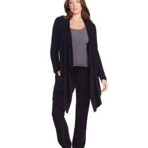 Barefoot Dreams Cozychic Lite Island Wrap - Women's Draped Open Front Cardigan. Soft Nylon-Rayon Blend