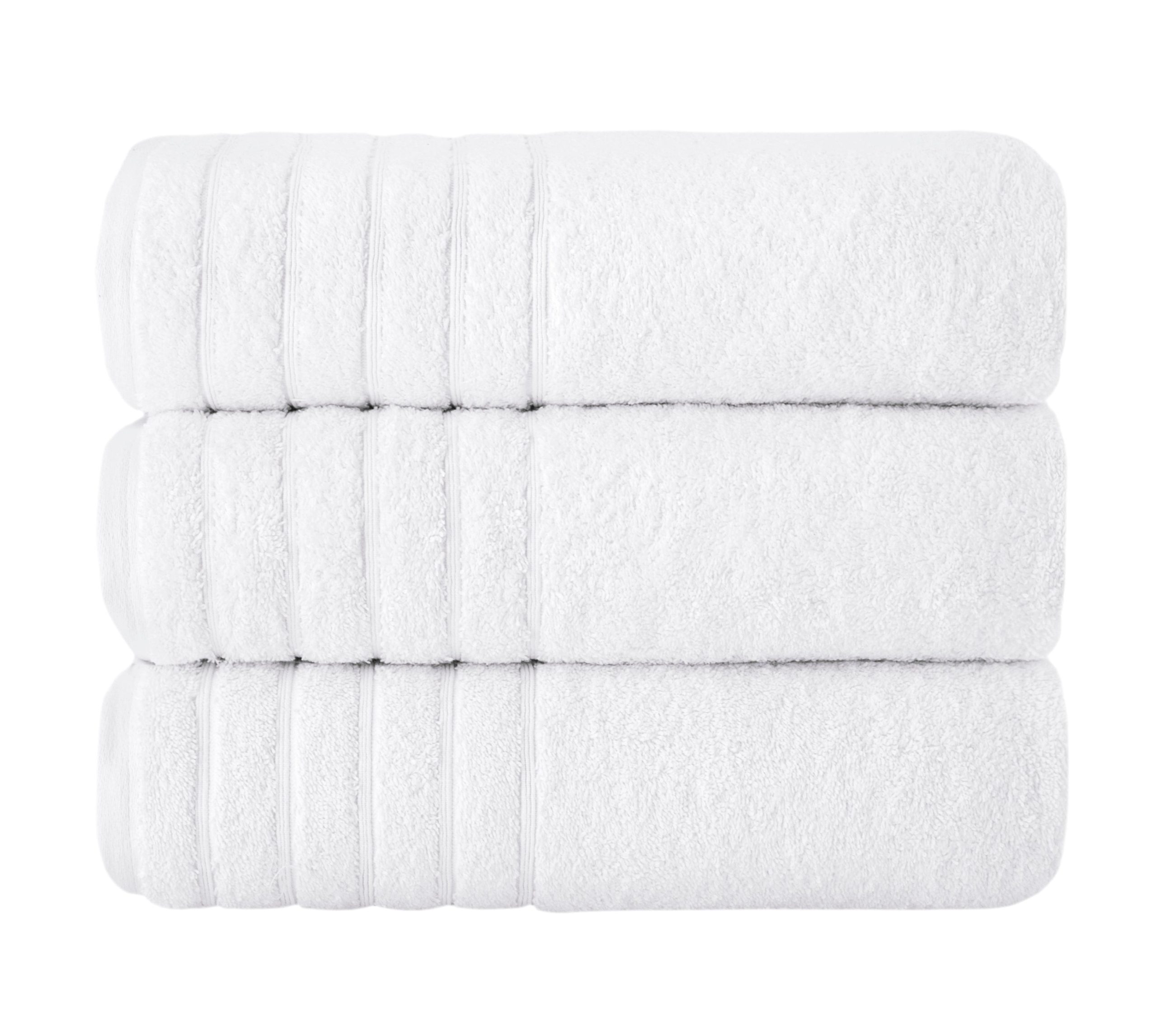 Classic Turkish Towels Barnum Turkish Cotton Luxury Large Bath Towels - 3 Pieces - 30x56 - Image 2