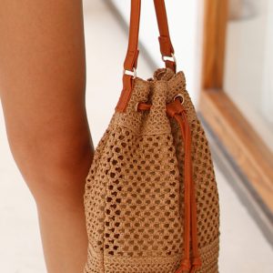 Noah Woven Bucket Bags by Threaded Pear