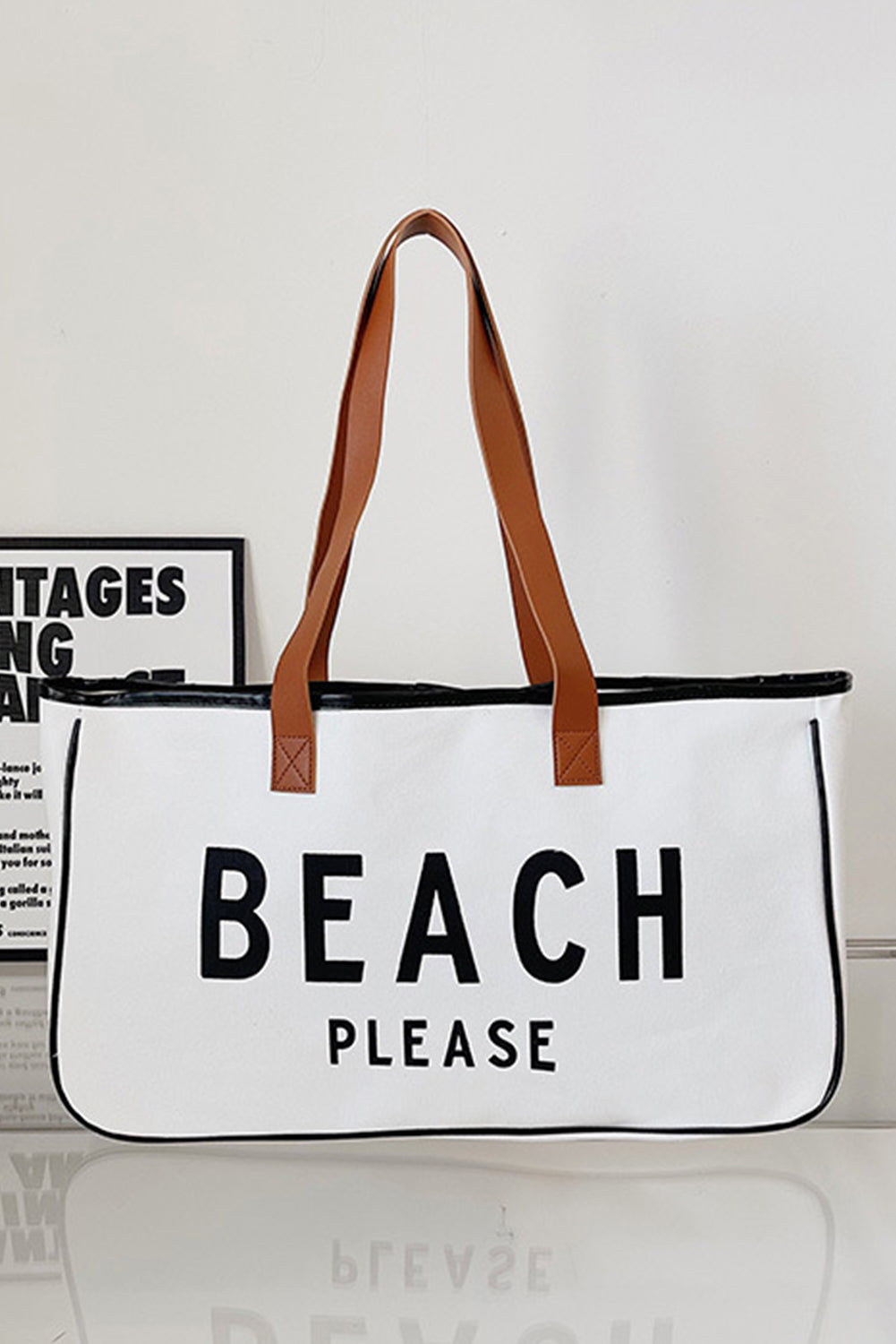Ryan Beach Please Canvas Tote by Threaded Pear - Image 3