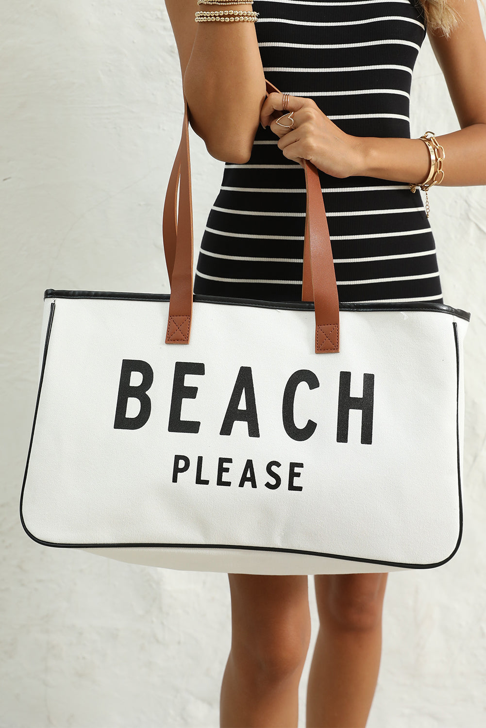 Ryan Beach Please Canvas Tote by Threaded Pear - Image 5