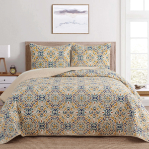 Dan River Reversible Printed Quilt Set (3 Piece)