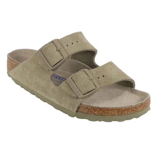 Birkenstock Arizona Soft Footbed Leather Suede Sandals