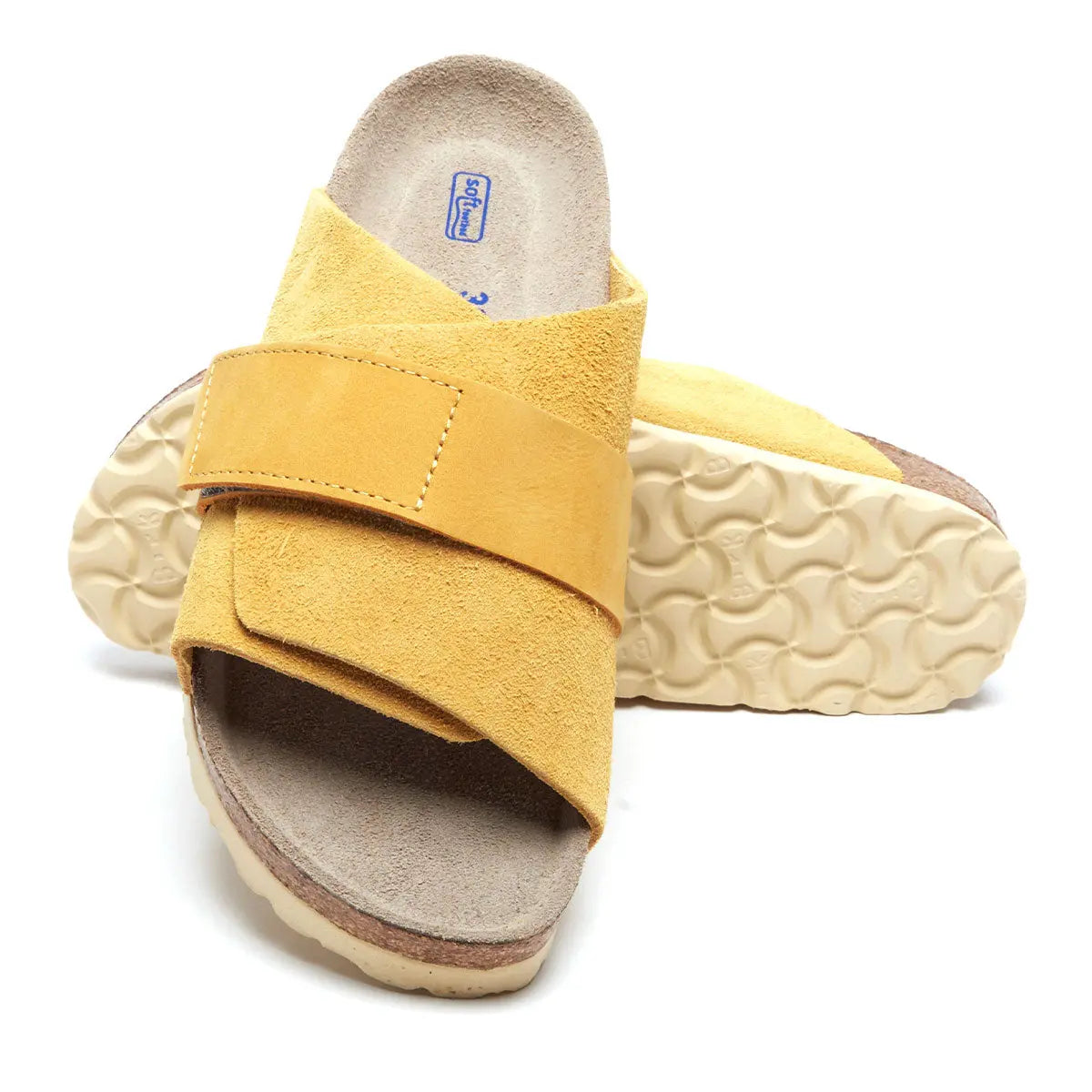 Birkenstock Kyoto Soft Footbed Nubuck Suede Leather Sandals - Image 4