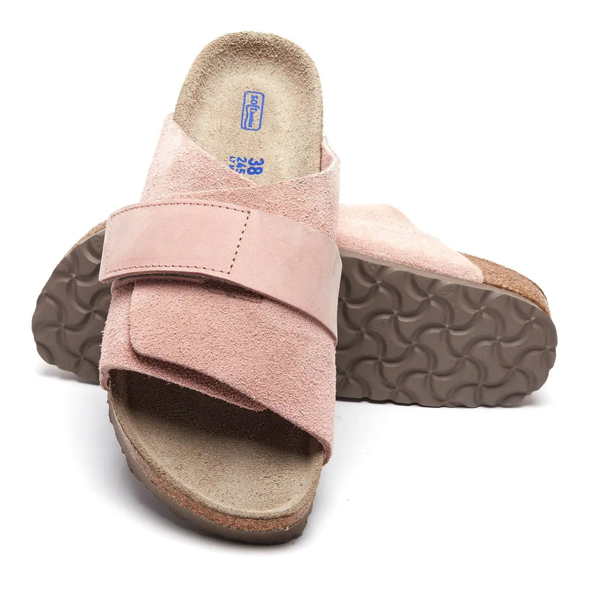 Birkenstock Kyoto Soft Footbed Nubuck Suede Leather Sandals - Image 9