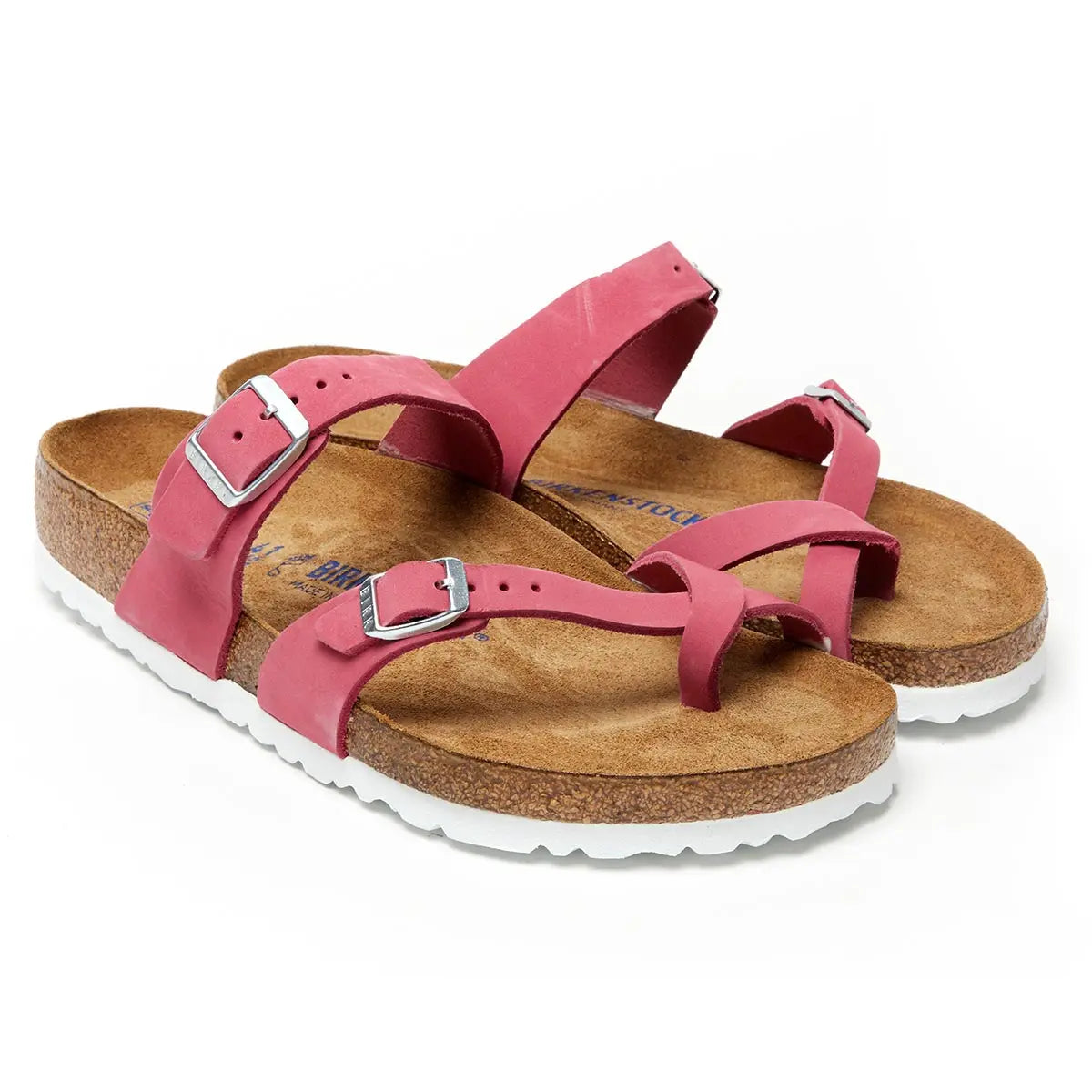 Birkenstock Mayari Soft Footbed Nubuck Leather Sandals - Image 3