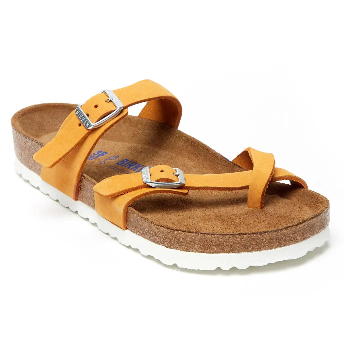 Birkenstock Mayari Soft Footbed Nubuck Leather Sandals - Image 5