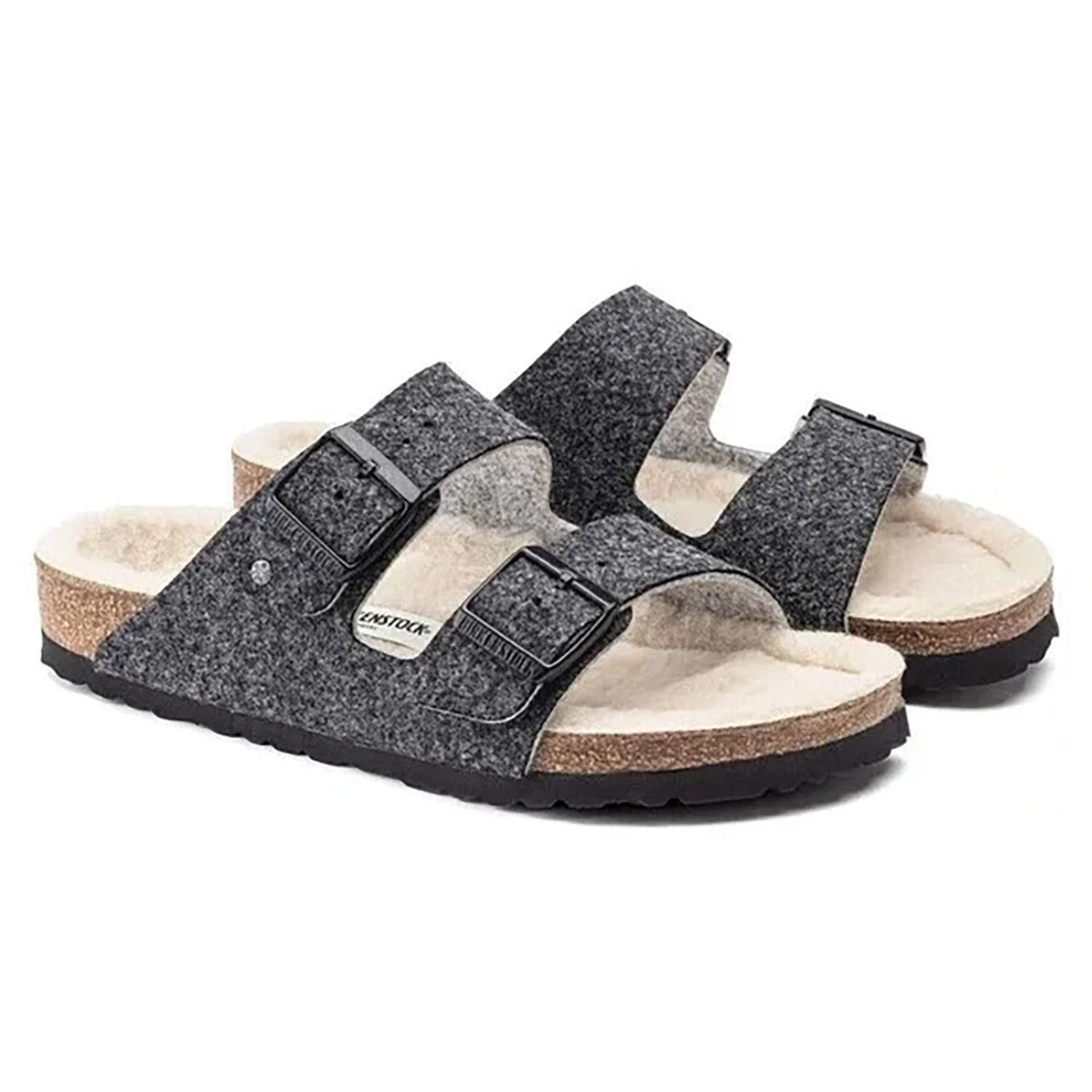 Birkenstock Arizona Happy Lamb Wool Felt Sandals - Image 6