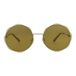 Chloé Round-Frame Metal Sunglasses