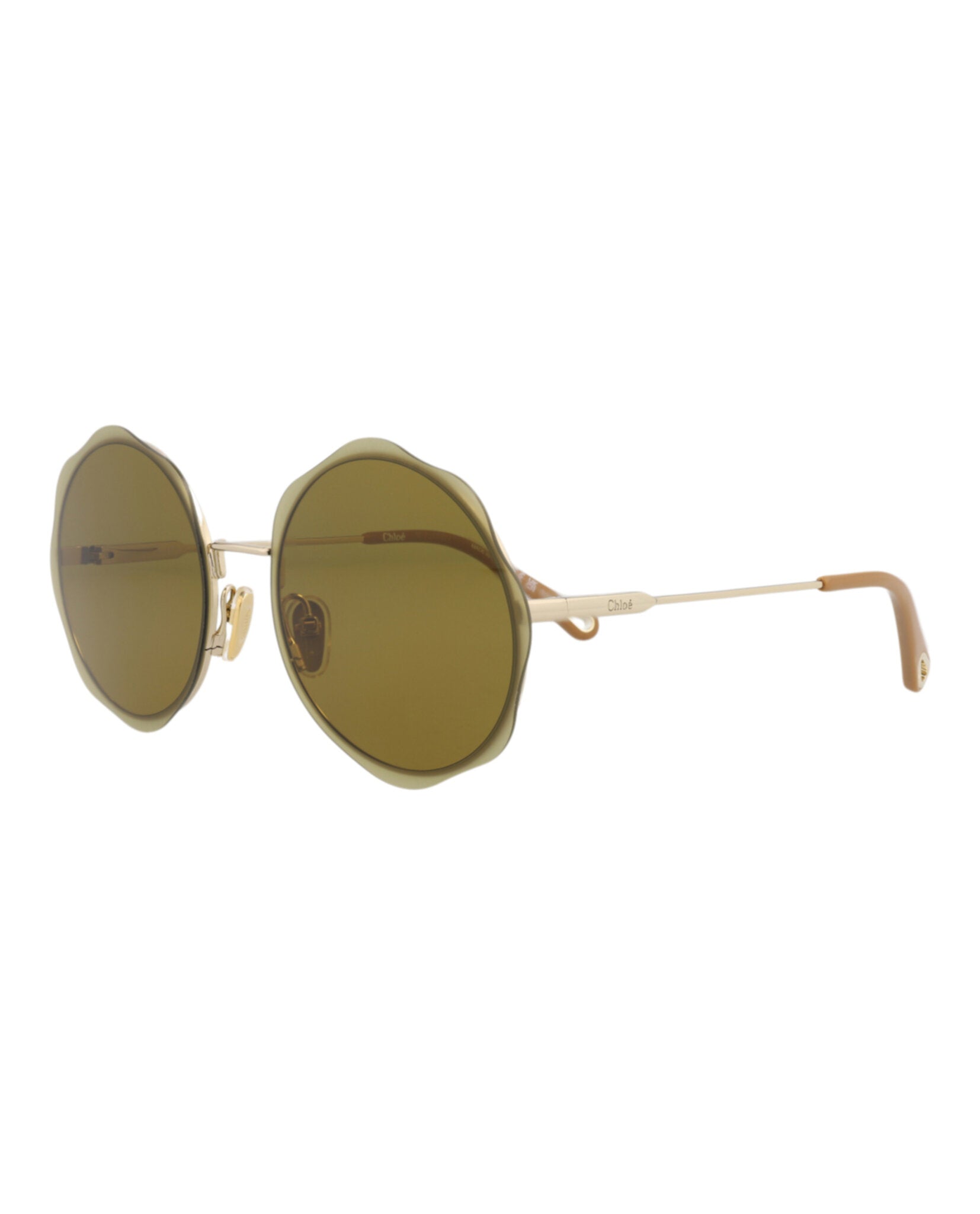 Chlo?? Round-Frame Metal Sunglasses - Image 2