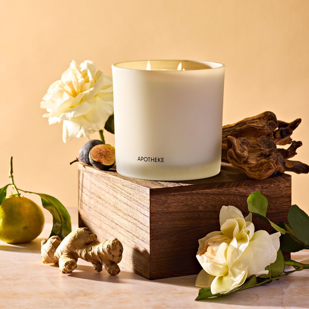 APOTHEKE Cedarwood Ginger 3-Wick Candle - Image 2