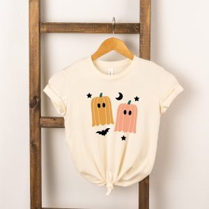 The Juniper Shop Toddler Pumpkin Ghost Short Sleeve Crew Neck
