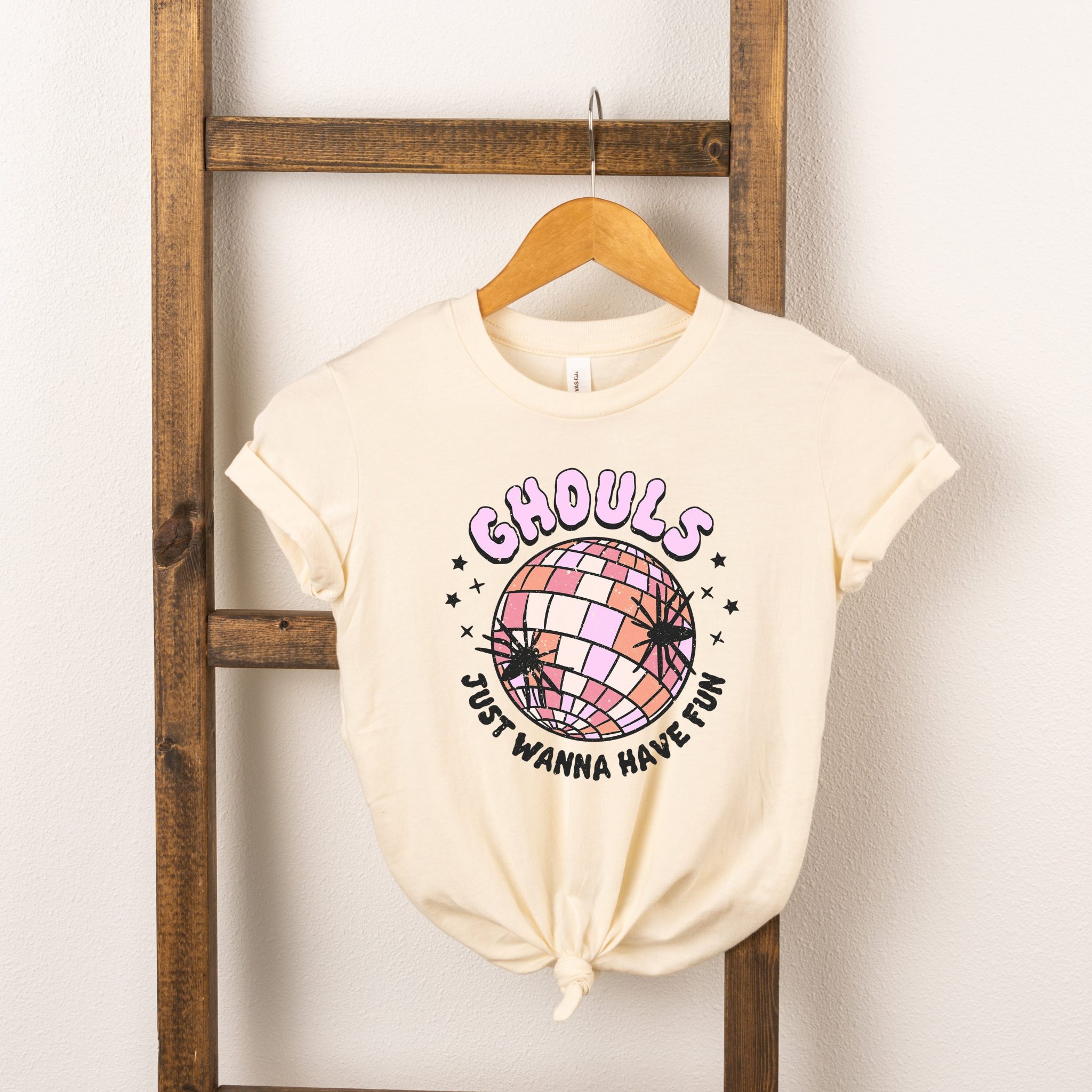 The Juniper Shop Toddler Ghouls Disco Ball Short Sleeve Crew Neck