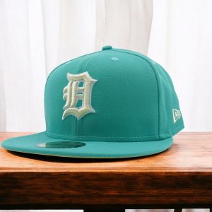 New Era Men's Mlb Detroit Tigers 5950 Fitted 'Stadium' - Clear Mint - 70691727